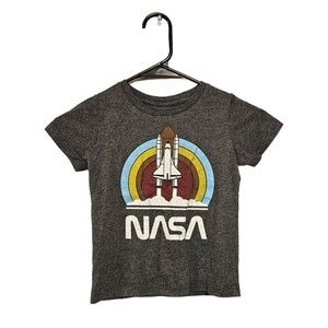 NASA Spaceship Grey T-Shirt Size 3t